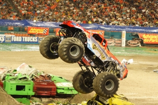 Monster truck rallies are becoming more popular in smaller venues