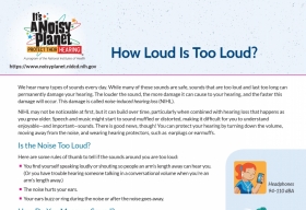 How loud is too loud? fact sheet
